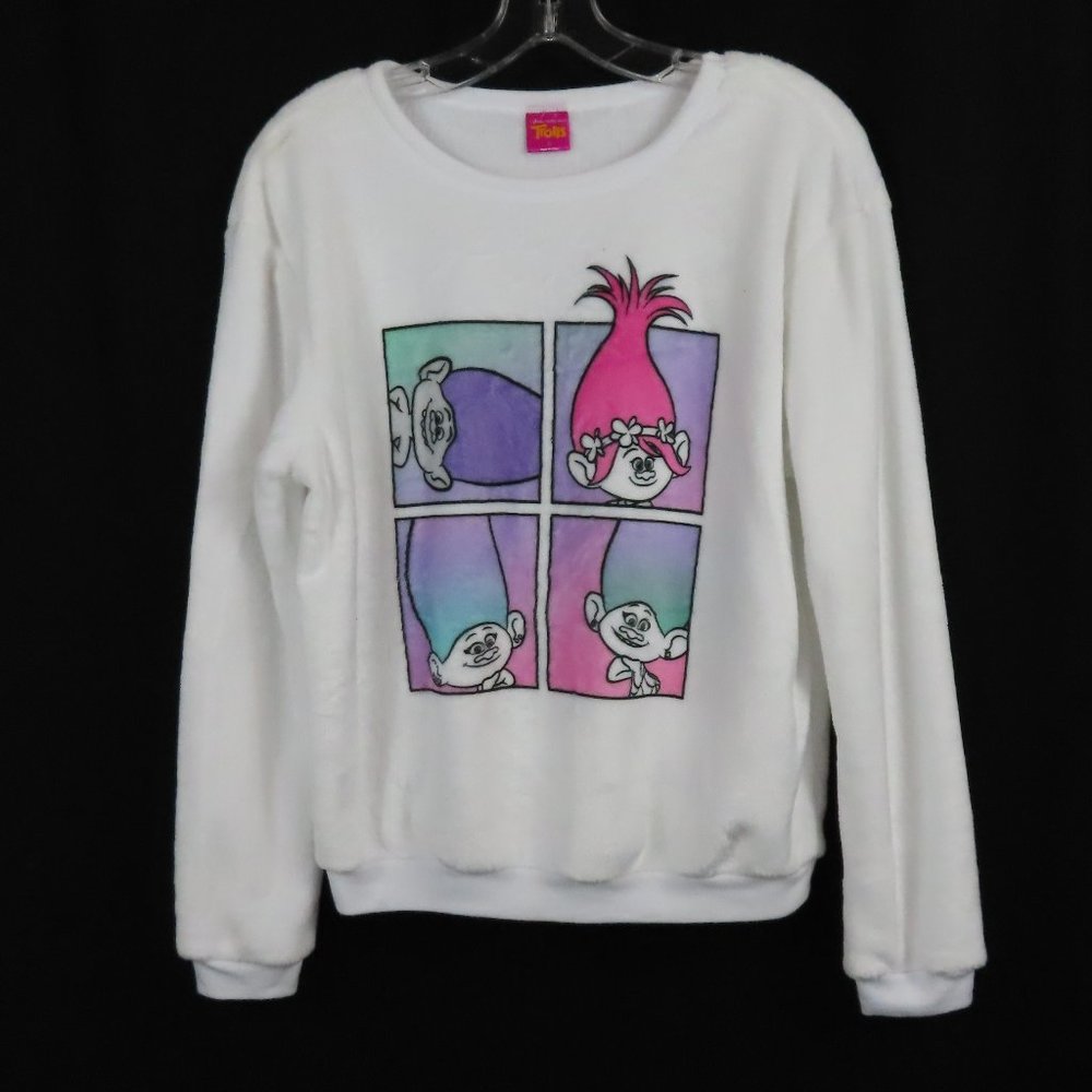 White Dreamworks Troll Super Soft Sweatshirt Sz. S